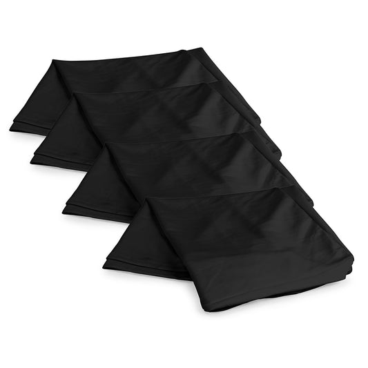 Vonyx Lycra-Tuch Ersatz Set - 4er Austausch Set für Vonyx DB2 und DB2B DJ-Pult, 120x80x3cm, 4x Lycra Tuch, Ersatzteile, Ersatztücher - Verkleidung für DJ Booth – schwarz