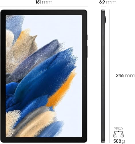 Samsung Galaxy Tab A8 Tablet Android 25,6 cm (10,5 Zoll) Wi-Fi RAM 4 GB 128 GB / 11 Grau [Italienische Version] 2022