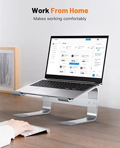 Soqool Laptop Ständer, Ergonomisch Laptop Halterung für 10-17 Zoll, Aluminium Laptop Stand für Schre