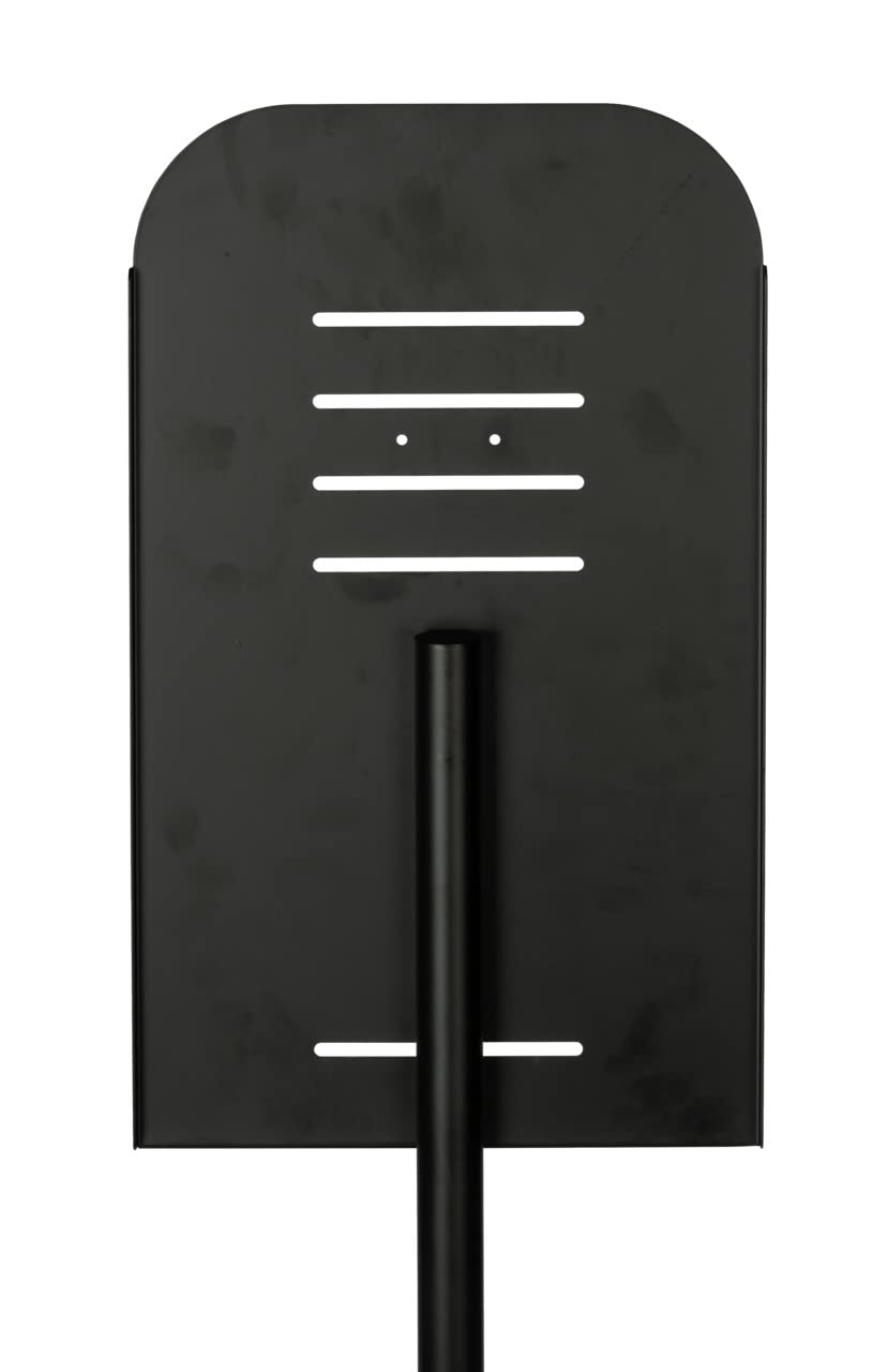 WENKO Desinfektions-Ständer, universelle Halterung mit Standfuß für Desinfektionsmittel-Spender zur Wandmontage, Desinfektionssäule aus rostfreiem Edelstahl schwarz lackiert, 40 x 150 x 27 cm