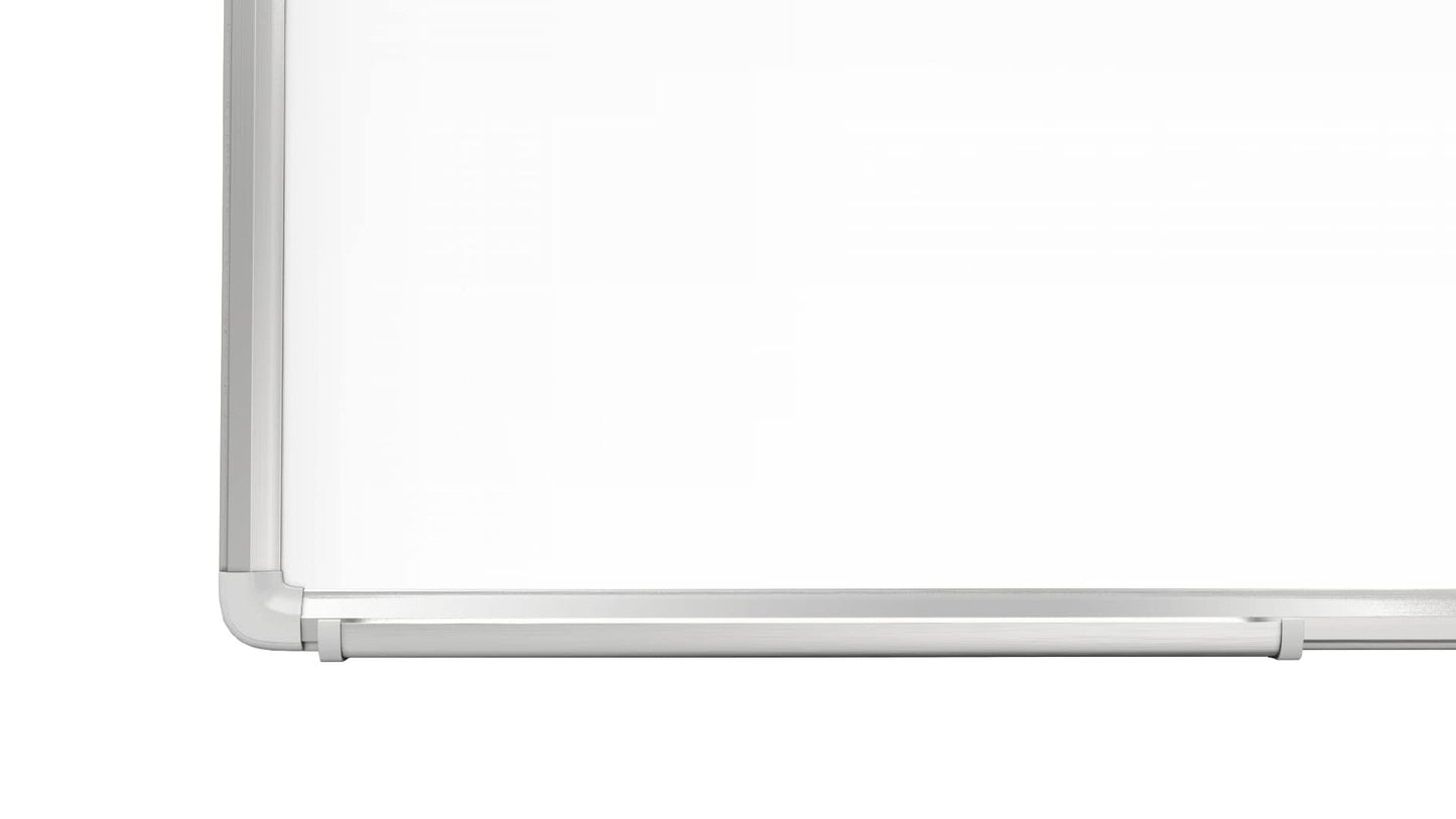 ALLboards Magnetisches Whiteboard 240x120cm Magnettafel mit Aluminiumrahmen Premium EXPO und Stifteablage, Weiß Magnetisch Tafel, Trocken Abwischbar, Wiederbeschreibbar Weißtafel