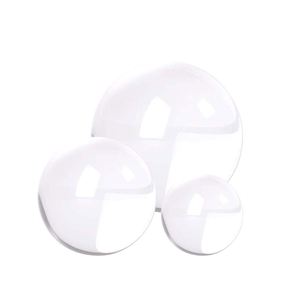EMART K9-Kristallkugel mit Mikrofaser-Tuch, 60 mm/80 mm/100 mm, 3 Stück