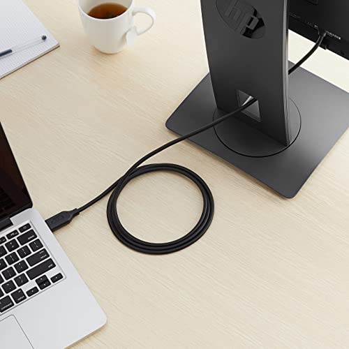 Amazon Basics DisplayPort (Quelle) auf HDMI (Display)-Kabel, unidirektional, 4K bei 30 Hz, 1920 x 1200, 1080 P, vergoldete Stecker, 1.8 m, Schwarz