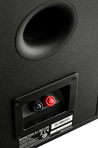 Polk Audio Monitor XT20 Regallautsprecher, Stereolautsprecher, Surround Lautsprecher, Hi-Res Zertifiziert, Dolby Atmos und DTS:X kompatibel, HiFi und Heimkino Lautsprecher (Paar), Schwarz