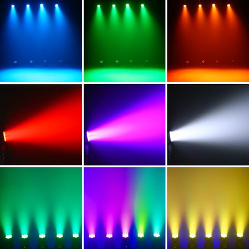 UKing 7X15W Mini Moving Head LED dmx512 RGBW Lichteffekte 5 Steuerungsmodus DJ Disco Licht mit Fernbedienung Strobe Beleuchtung Effekt für Party Disco Ballsaal Stab Stadium Club