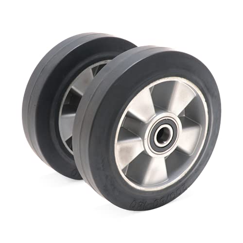 Ameise Handhubwagen PTM 2.0 | 2.000 kg Tragkraft | 1.150 mm Gabellänge | Lenkrad aus Vollgummi | Einfach-Gabelrollen aus robustem Polyurethan | Palettenhubwagen | Gabelhubwagen | Hubwagen