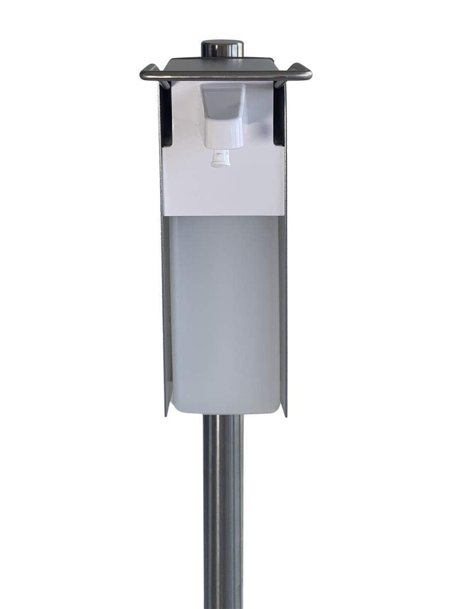 Mobile Hygienestation HS-100 für z.B Desinfektionsmittel oder Handpflegeprodukte | 500ml Behälter | Sockel Anthrazit