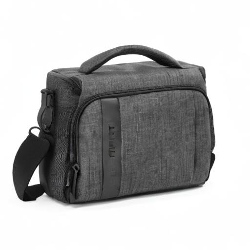 BAGSMART Kameratasche Spiegelreflex DSLR SLR Fototasche Spiegelreflexkamera Systemkamera Objektive Zubehör mit Regenschutzhülle Grau