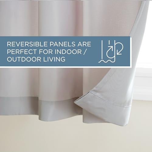 TOWN & COUNTRY BASICS Exclusive Home Vorhänge, Polyester, 1 Paar, Polyester, Wolkengrau, 54x108