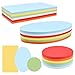 ANNTIM 756x Moderationskarten Set, Metaplankarten Rund, Moderationskarten Oval, Rechteck Oval Rund B