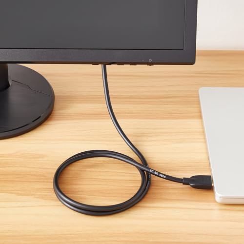 Amazon Basics - HDMI-A-auf-DVI-Adapterkabel für Fernseher, bidirektional, 1080P, vergoldet, 1.8 m, 1 Stück, Schwarz