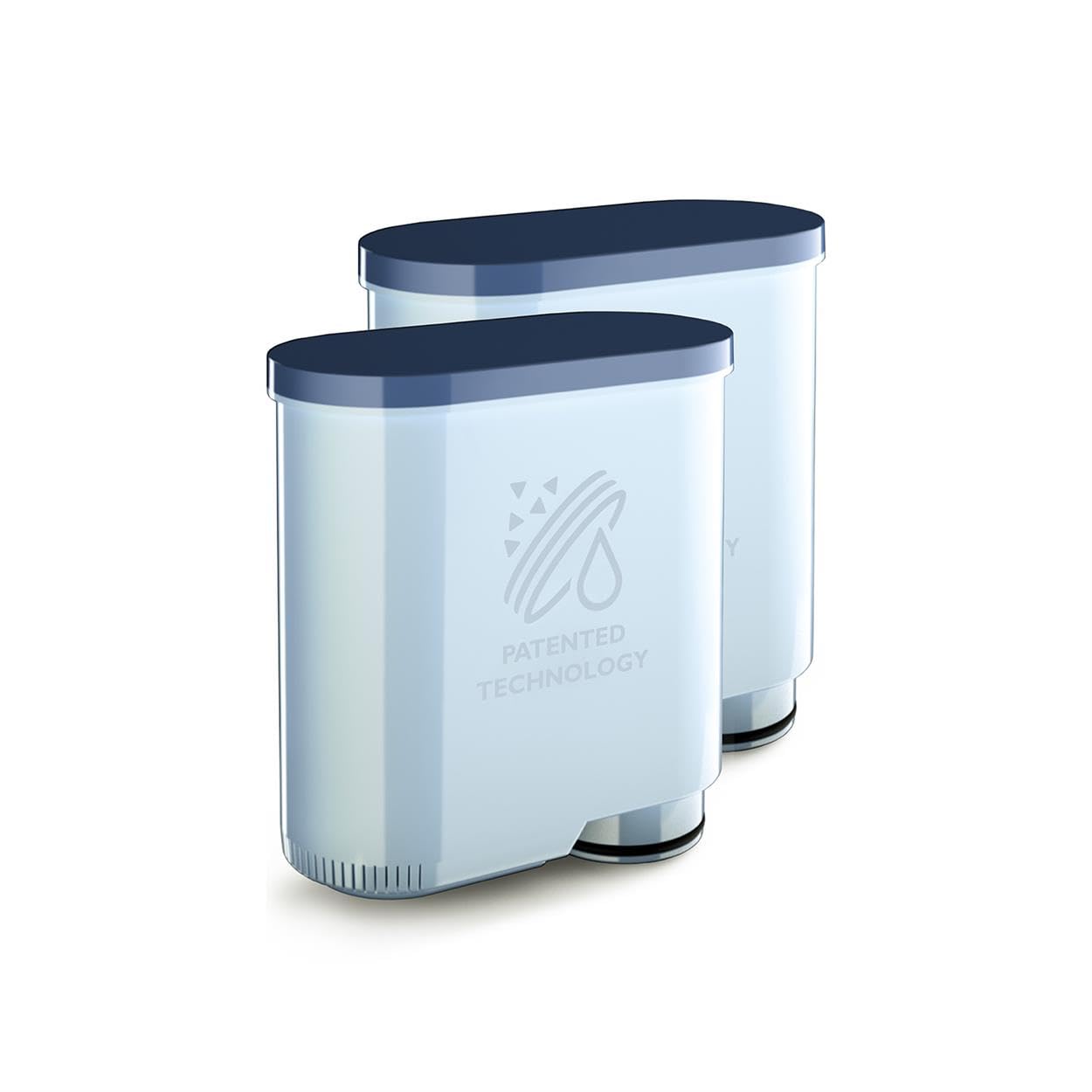 Philips AquaClean Filter, Kalkschutz, natürliche Kalkentfernung, verbesserter Kaffeegeschmack, einfache Installation, bis zu 5.000 Tassen ohne Entkalken, Click&Go-System, 2x Filter im Set (CA6903/22)