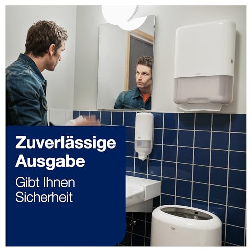 Tork Schnellauflösende Zickzack Papierhandtücher - 0290190 - Falthandtücher zum Nachfüllen für Papiertuch Spender, H3 Advanced - 2-lagig, weiß - Großpackung mit 15 x 250 Tücher
