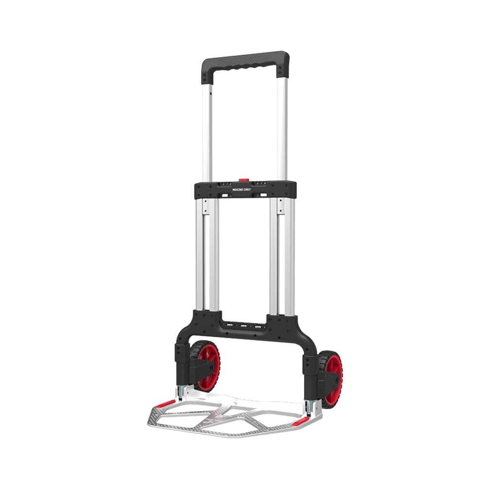 Magnacart Faltbare Sackkarre - Tragfähigkeit bis zu 125KG - Transportwagen - 50 x 52 x 107 cm - Leichtes Aluminium