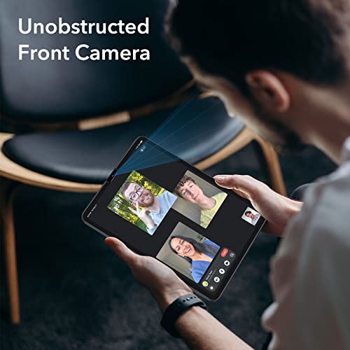 ESR Paper Feel Schutzfolie kompatibel mit iPad Pro 12,9 Zoll (2022/2021/2020/2018), Papier Schreibgefühl, dünn und reaktionsschnell, praktische Ausrichtschale, Kratzschutz, Matte Folie, 2 Stück