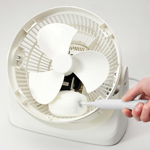 Amazon Basics Tisch-Ventilator tragbar, 18 cm, geräuscharme Kühlung, 3 Geschwindigkeiten, um 90° verstellbarer Winkel, Weiß, 15,49 x 27,3 x 27,69 cm