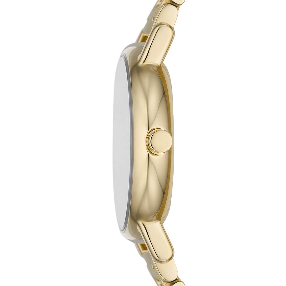Skagen Signatur Uhr für Damen, Quarzwerk mit Edelstahl- oder Lederarmband, Gold-Ton, 30MM