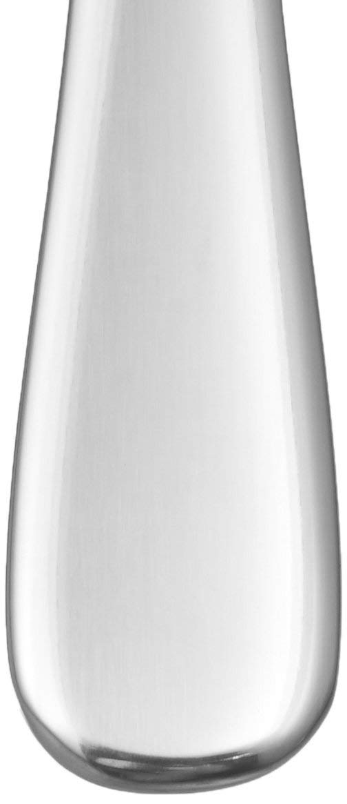 Amazon Basics Tafelgabeln, Abgerundete Kanten, Edelstahl, 12er-Pack, Silber, 5.3“