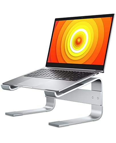 Soqool Laptop Ständer, Ergonomisch Laptop Halterung für 10-17 Zoll, Aluminium Laptop Stand für Schre