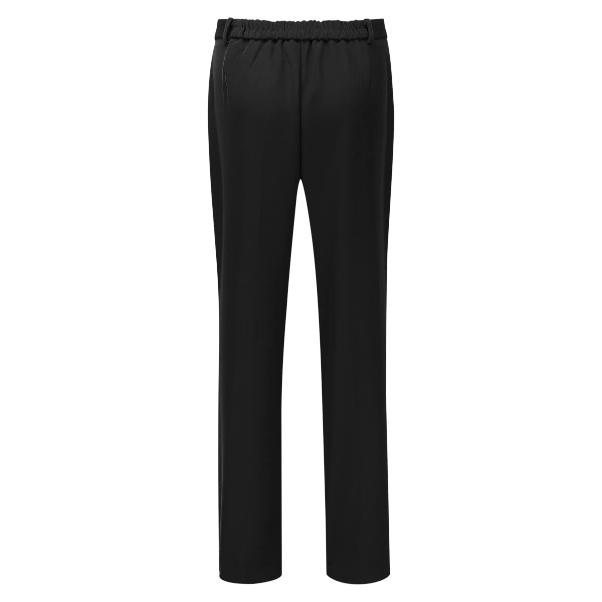 YYNUDA Anzug Set Damen Blazer mit Rock/Hose Slim Fit Hosenanzug Elegant Business Outfit für Office Schwarz+Hose L
