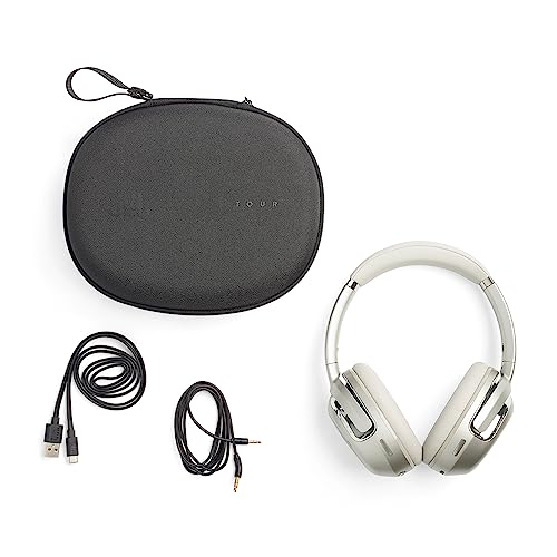JBL Tour One M2 – Kabellose Over-Ear Kopfhörer – Bluetooth Kopfhörer mit Adaptivem Noise Cancelling in Champagner – Bis zu 40 Stunden Wiedergabezeit mit nur einer Akkuladung