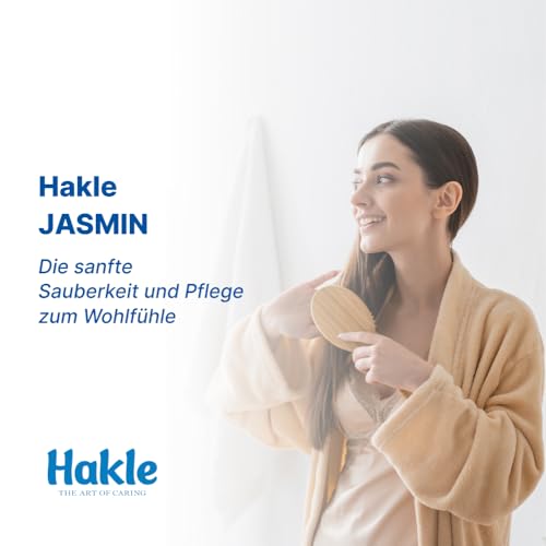 Hakle Toilettenpapier mit Jasminduft & Dekor - 72 Rollen, 3-lagiges Klopapier, 130 Blatt pro Rolle, WC Papier mit 60% recycelte Verpackung, FSC-zertifiziert