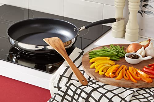 Amazon Basics Bratpfanne, 28 cm, Schwarz
