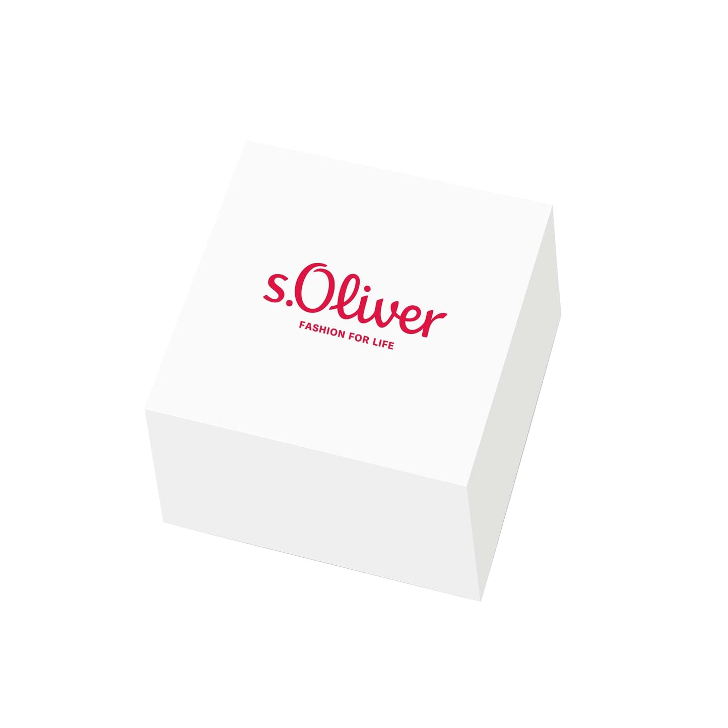 s.Oliver Ohrstecker Edelstahl Damen Ohrschmuck, mit Kristall, 1 cm, Grau, Kommt in Schmuck Geschenk Box, 9239467