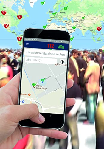 Erste Hilfe Defibrillator (AED) HeartSine SAM 360P, mit automatischer Schockauslösung für Laien und Profis, inkl. klimatisiertem Außenwandkasten mit Alarmen & Beleuchtung IP55