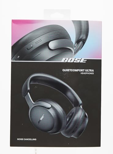 Bose QuietComfort Ultra Kabellose Kopfhörer mit Noise-Cancelling für räumlichen Klang, Over-Ear-Kopfhörer mit Mikrofon, Bis zu 24 Stunden Akkulaufzeit, Kopfhörer mit Raumklang, Schwarz