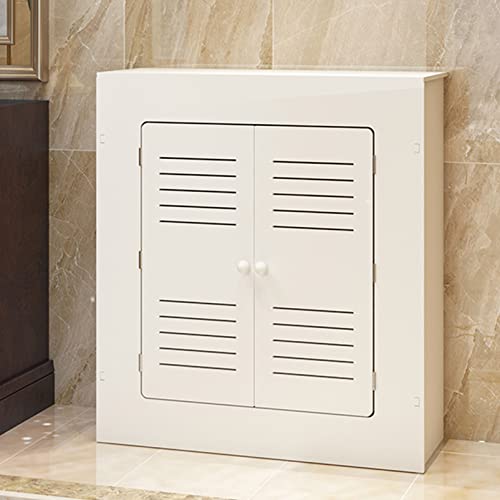 Heizkörperabdeckung Heizungsschrank mit Doppeltüren für Wohnzimmer Schlafzimmer Home Office Wandschrank Lagerregal Schutzhülle für Möbel Dekor