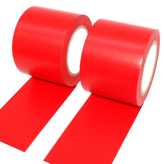 ALBOYI Isolierband 2 Rollen, 50 mm x 15 m Elektro-Isolierband Selbstklebendes, PVC Klebeband Wasserdichtfür für Isolieren, Reparieren, Bündeln von Kabeln, Schwer Entflammbar, Rot