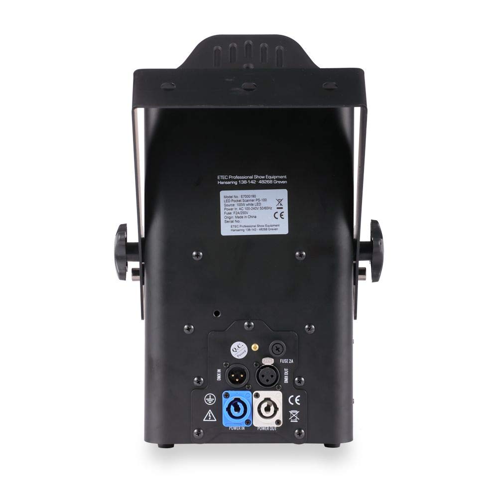 ETEC Professional LED Pocket Scanner DMX PS-100 Effekt Party Disco Club DJ Veranstaltung Event Bühnenbeleuchtung Show Farbmischung Licht
