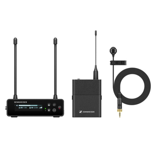 Sennheiser EW-DP ME4 SET (Q1-6) Tragbares digitales UHF-Drahtlosmikrofonsystem mit ME4-Ansteckmikrofon mit Nierencharakteristik - Schwarz (700020)