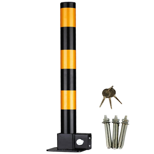 Schwarz,1pcs, Absperrpfosten Multifunktional Faltbar Parkpfosten Für Garagen Hohe Sichtbarkeit Rammschutzpoller Robust Langlebig Abnehmbarer Sicherheitspfosten Parkpfosten Für Garagen