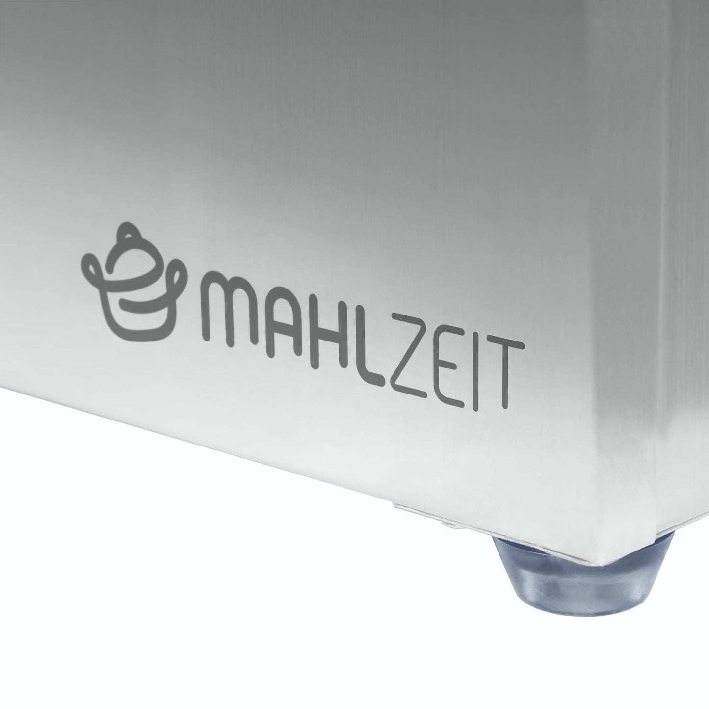 Mahlzeit Edelstahl Zutatenbehälter | 6 x 1/6 GN Catering Behälter mit Gummifüßen | 102,5 x 24,5 x 21,5 cm | Cocktail Zutatenbehälter Bar für Gastro, Küche, Pizza Station, Buffet Zubehör, Salatbar