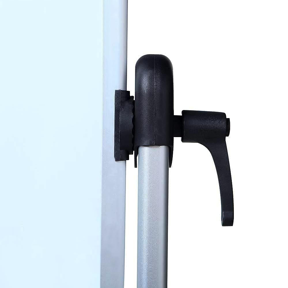 VIZ-PRO Doppelseitiges Magnetisches Drehbares Mobiles Whiteboard, Aluminiumrahmen & Ständer, W1200xH900mm