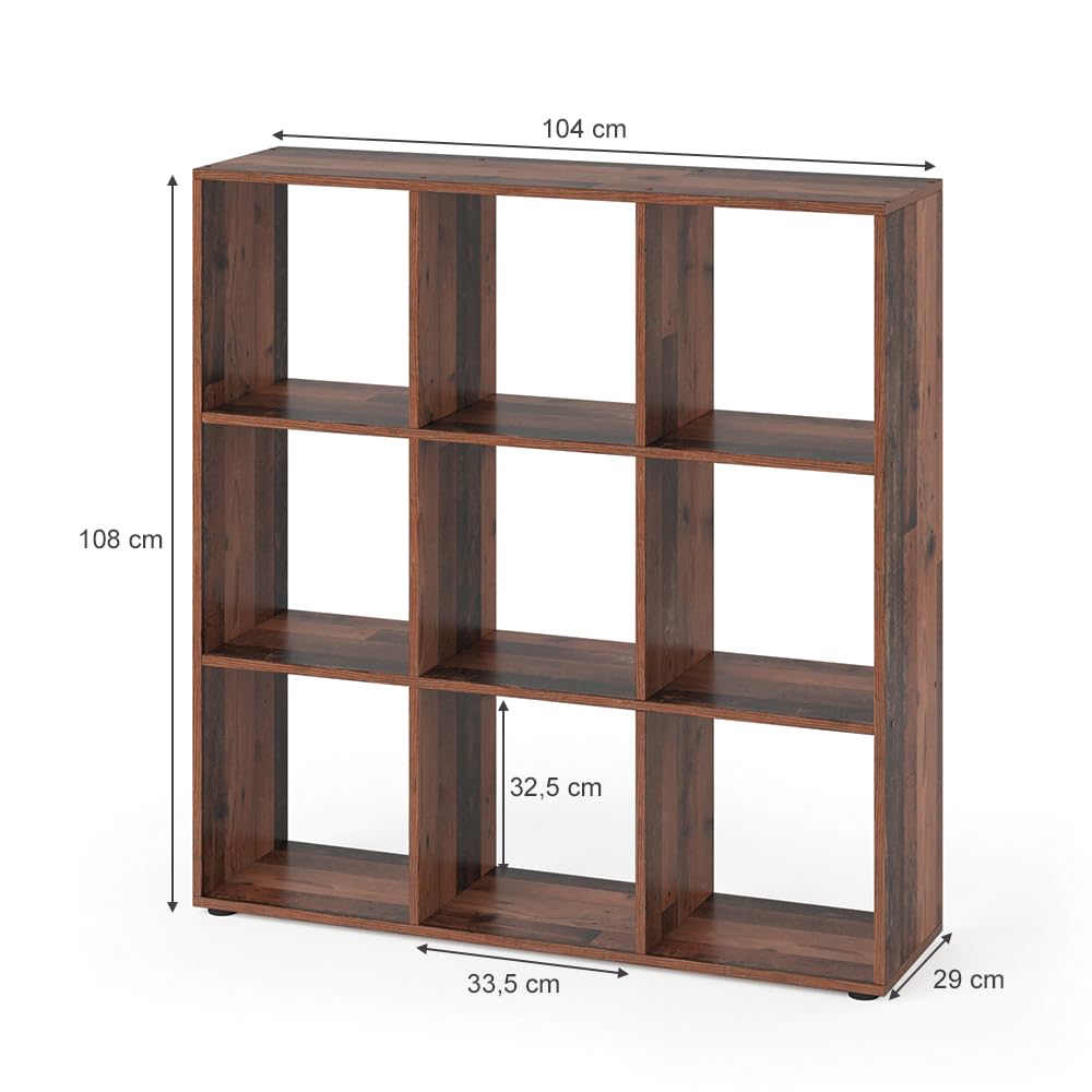 Vicco Raumteiler Nove, Antikholz, 104 x 108 cm