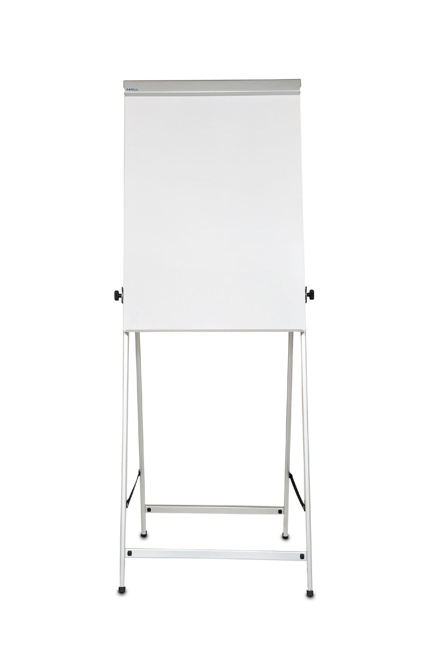 MAUL Flipchart MAULoffice 70 x 100 cm | Stabile Magnettafel mit Vierbein Gestell | Höhenverstellbar | Geeignet für Papier in verschiedenen Formaten | Mit Ablage für Marker und Stifte | Grau