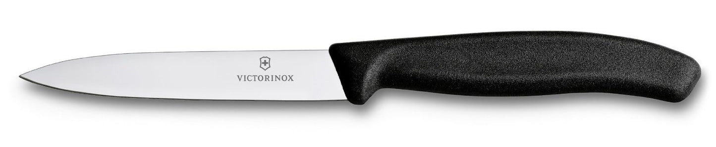 Victorinox, Swiss Classic, Profi Gemüsemesser-Set, Extra Scharfe Klinge, Swiss Made, Robuster Kunststoffgriff, schwarz