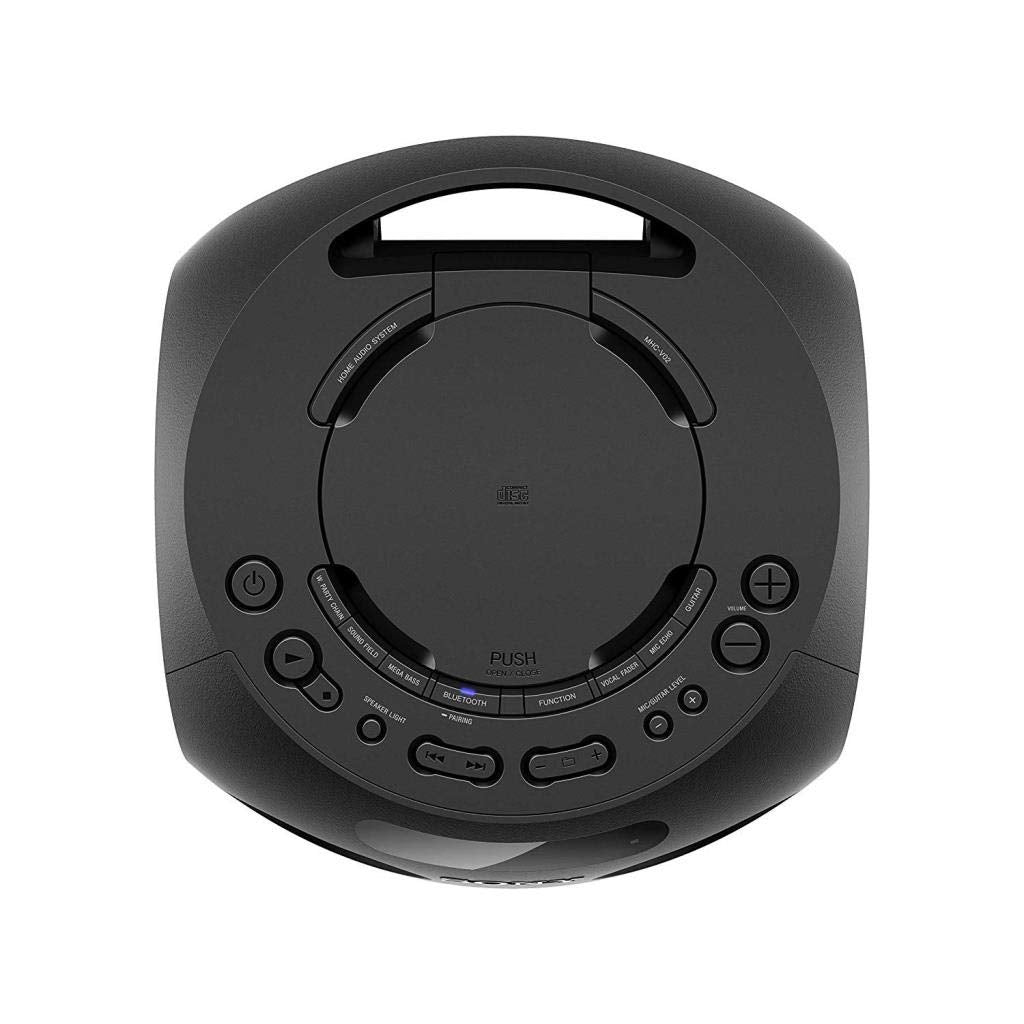 Sony MHC-V02 kompakter High Power Party Lautsprecher (One Box Hifi Music System) schwarz