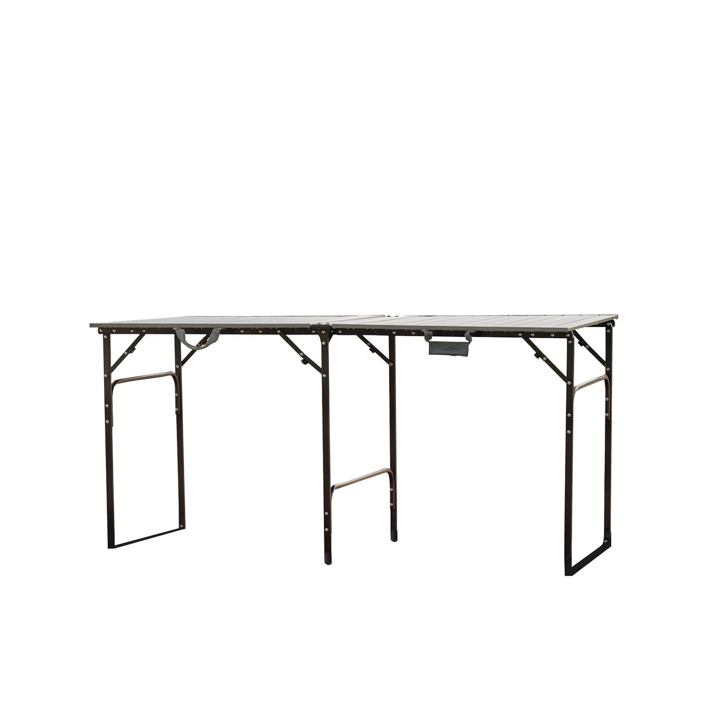 CAMPWERK Alu Camping Tisch, Campingtisch XL, Klapptisch, Gartentisch, Camping Möbel, Faltbar & Tragbar, Leichtes Aluminiumgestell, Ausklappbar, Für 2-6 Personen, 150 x 76 cm
