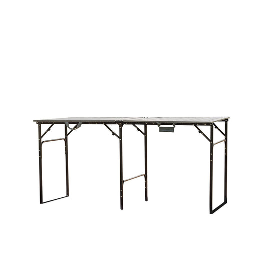 CAMPWERK Alu Camping Tisch, Campingtisch XL, Klapptisch, Gartentisch, Camping Möbel, Faltbar & Tragbar, Leichtes Aluminiumgestell, Ausklappbar, Für 2-6 Personen, 150 x 76 cm