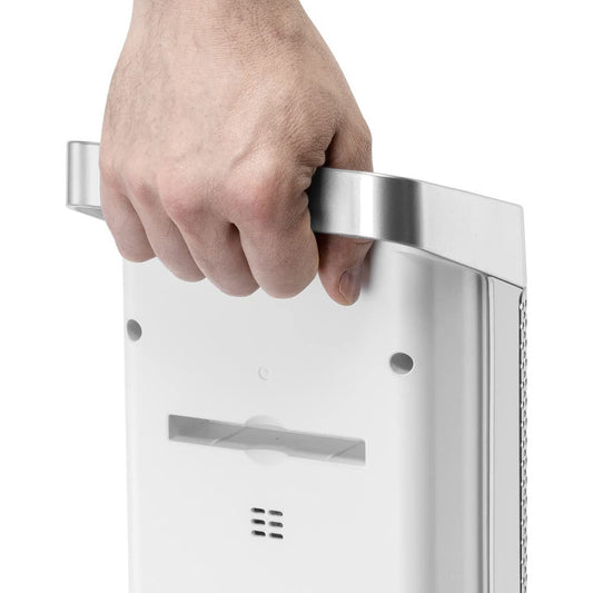 TROTEC Keramik Heizlüfter TFC 25 E – Heizleistung 1800 W / 2500 W – Heizung mit Thermostat, Raumgröße 30 m² bis 75 m³, Oszillationsfunktion 80°