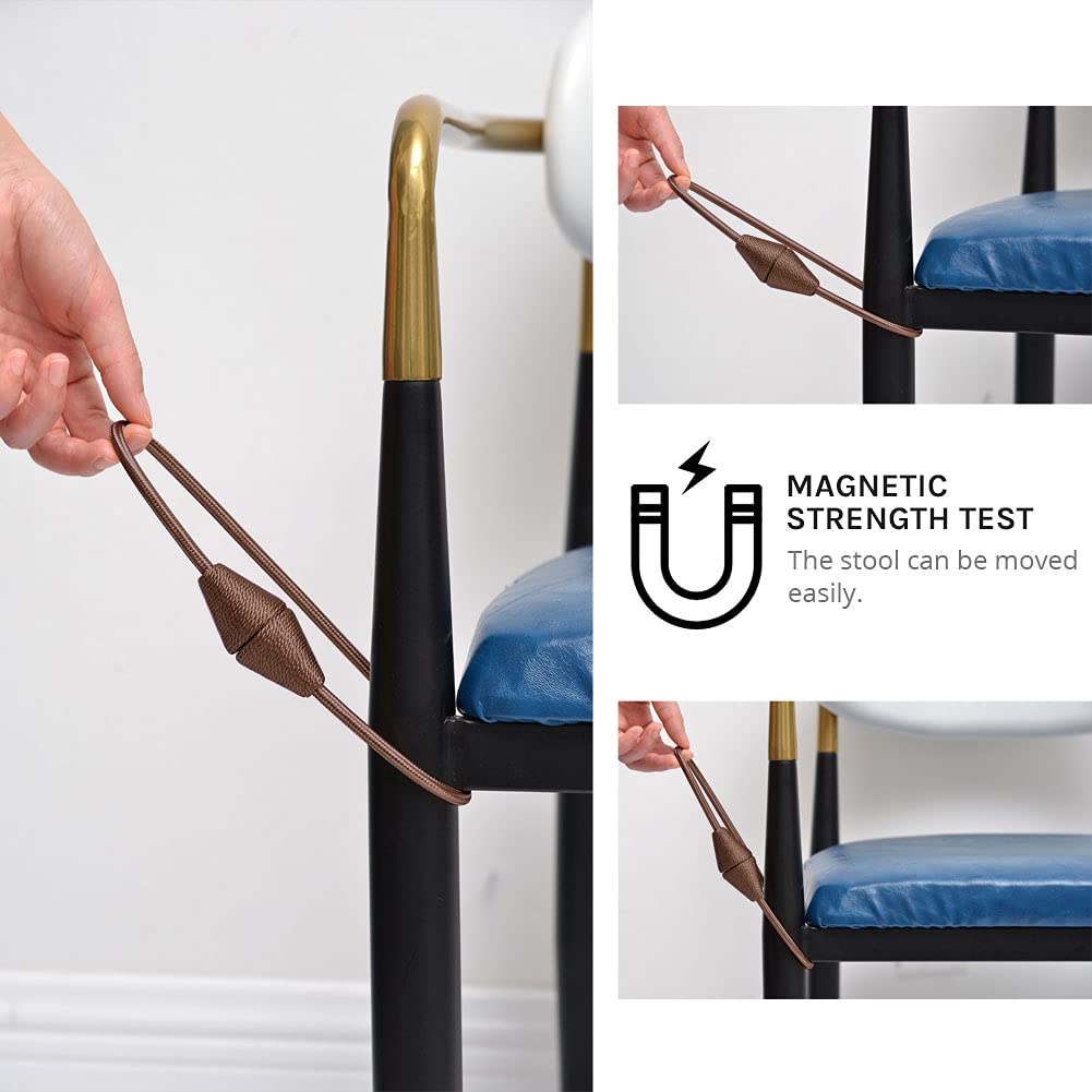 Pretty Jolly 2 Stück Magnetische Vorhang-Raffhalter, handgefertigt, gewebt, Seil, Vorhang-Raffhalter, praktisch, kegelförmig, Vorhang-Raffhalter für Zuhause und Büro, Fenstervorhang (Heller Kaffee)