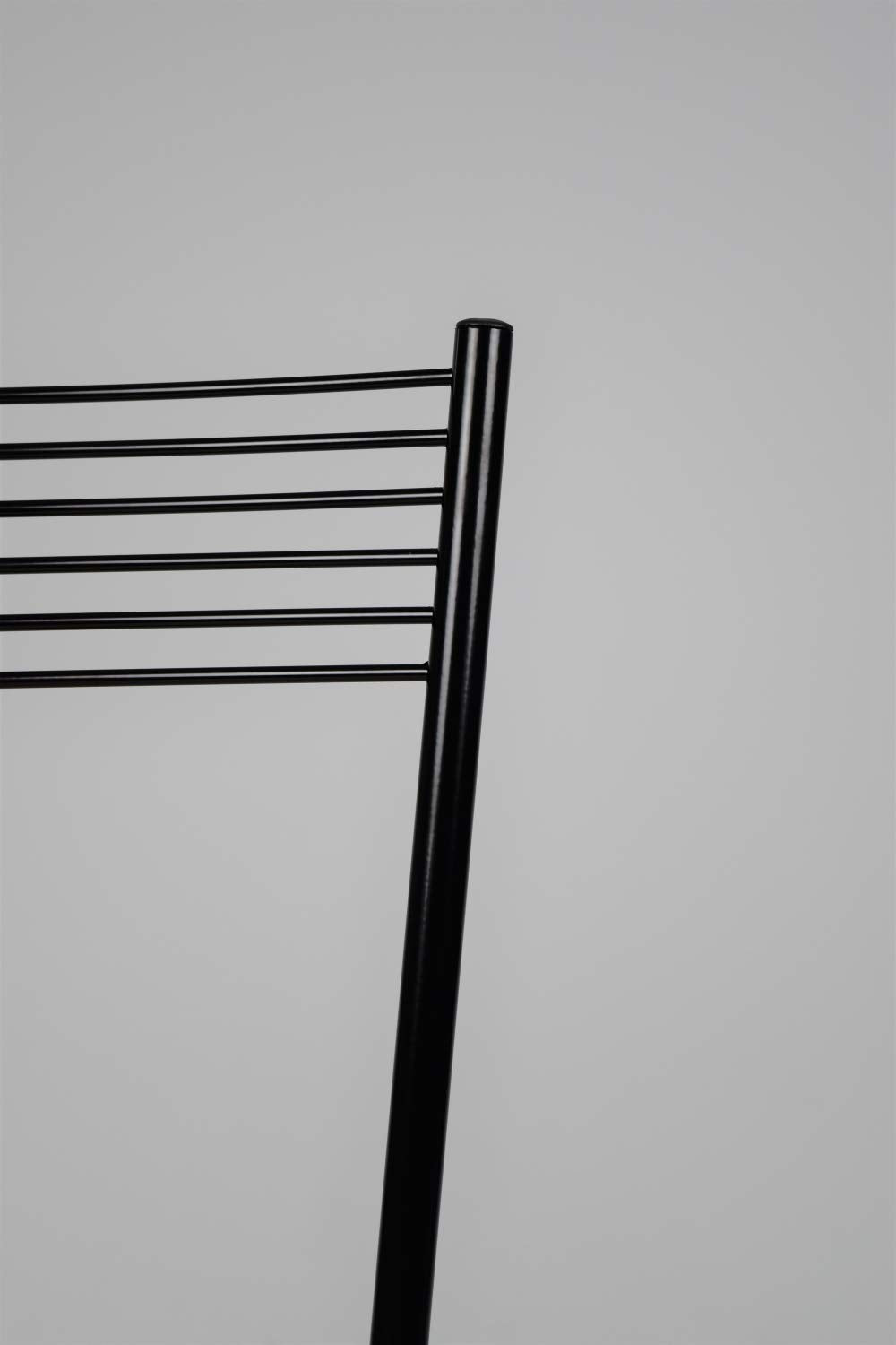 Tommychairs Elegance Stühle 4er Set Schwarz – Moderne Polsterstühle aus Italien