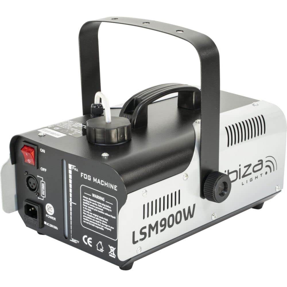 Ibiza - LSM900W - 900W Nebelmaschine mit Fernsteuerung - Schwarz und grau