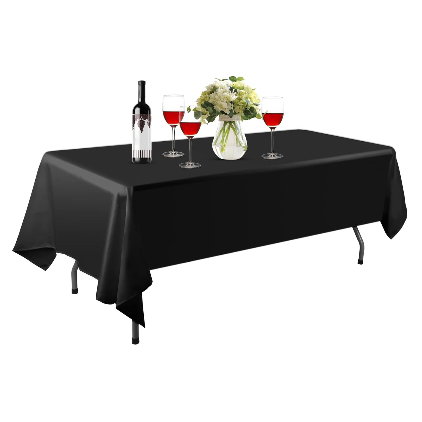 EMART Tischdecke, rechteckig, Motiv schwarz