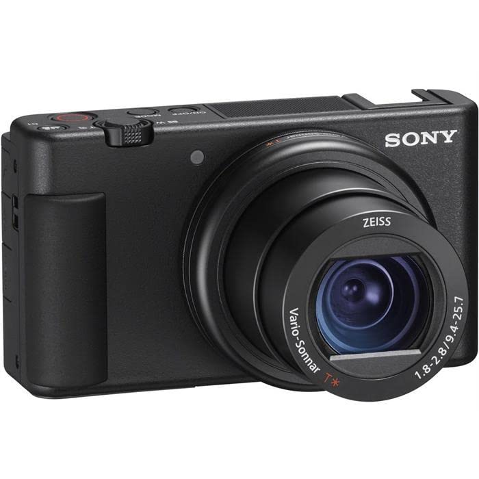 Sony Vlog-Kamera ZV-1 (Digitalkamera, 24-70mm, seitlich klappbares Selfie-Display für Vlogging & YouTube, 4K Video)