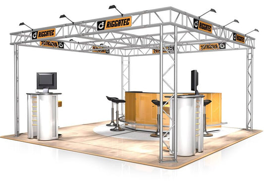 Messestand FD 32-4 x 4 x 2,5 m (LxBxH) - 16 m²